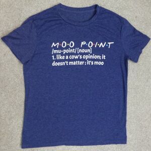 Friends TV Show. Joey Tribbiani Quote Moo Point T-Shirt